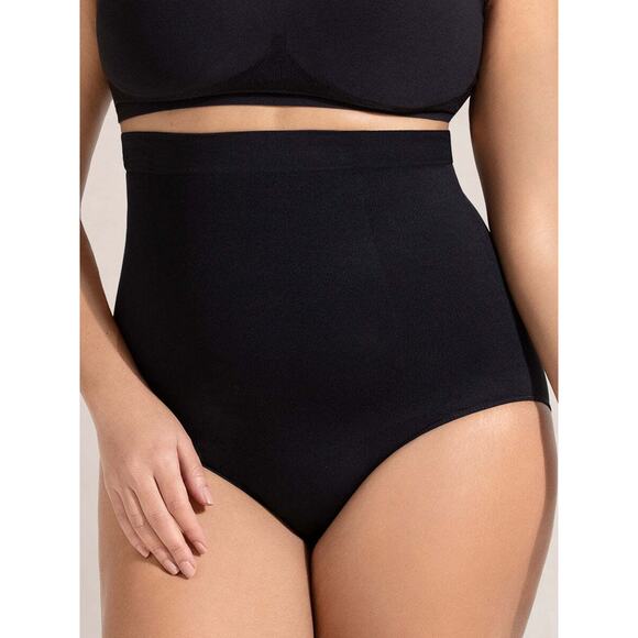 Shapermint XL/XXL Black High Waisted Shaper Panty 54008 Shapewear Neutral Comfy - Picture 1 of 7